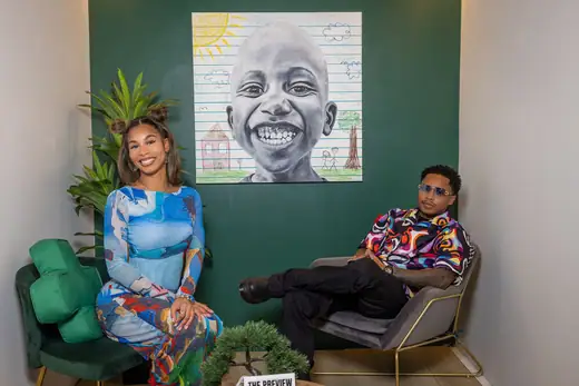 Black Boy Joy by Larae Christie, in its booth at The Preview