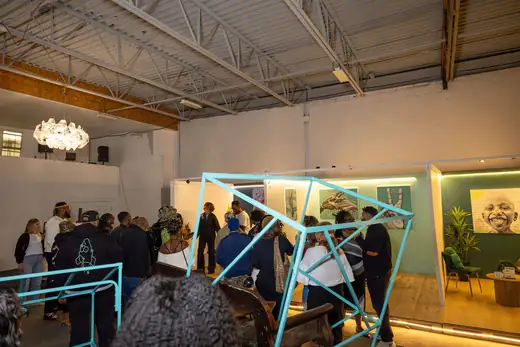 Darkskin Tiffany Sculpture 1, 2026 by THE WARDS, in its booth at The Preview